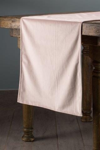 Specialty Velvet Ice Pink table runner